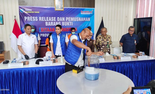 BNNP Kalteng Gagalkan Penyelundupan 101,54 gram Sabu Via Bandara Tjilik Riwut