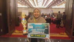 Guru SMK 1 Pangkalan Lada, Rissa Dona Riski, Jadi Juara I Kategori Guru Inovatif