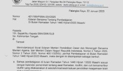 Disdik Kalteng Keluarkan SE Tentang Pembelajaran di Bulan Ramadan 2025