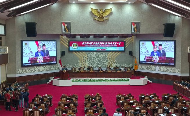 Gubernur Kalteng Agustiar Sabran Pidato Paparkan Visi-Misi Dihadapan DPRD