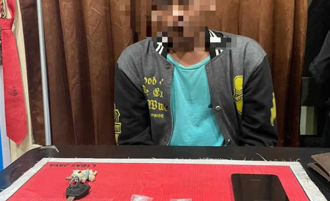 Pengedar Sabu di Wisma Palangka Raya Ditangkap, Polisi Sita 0,84 Gram Barang Bukti
