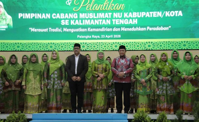 Wagub Kalteng Edy Pratowo saat menghadiri Harlah ke-80 Muslimat NU (Foto:ist)