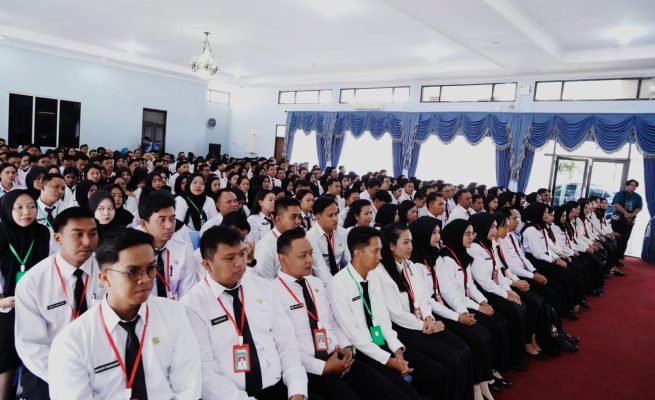 Peserta latsar CPNS Golongan II Angkatan IV serta Golongan III Angkatan XII, XIII, XIV, XV, XVI, dan XVII Provinsi Kalimantan Tengah (Foto: Ist)