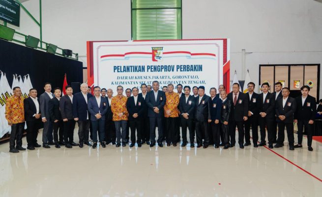 Prosesi pelantikan pengurus Perbakin provinsi masa bakti 2026-2030 di Lapangan Tembak Senayan, Jakarta, Sabtu, 2 Mei 2026. (Foto: ist)