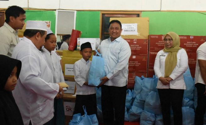 Wagub Kalteng Edy Pratowo saat anjangsana ke LKS Berkah Palangka Raya dalam rangkaian HUT ke-69 Kalteng (Foto:ist)