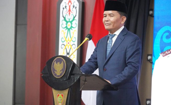 Gubernur Agustiar Sabran sampaikan sambutan (Foto:ist)
