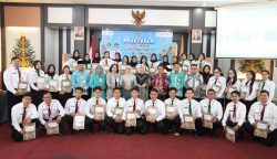 Foto bersama setelah kegiatan Penutupan Pelatihan Dasar (Latsar) Calon Pegawai Negeri Sipil (CPNS) Gelombang V Tahun 2026. (Foto:ist)