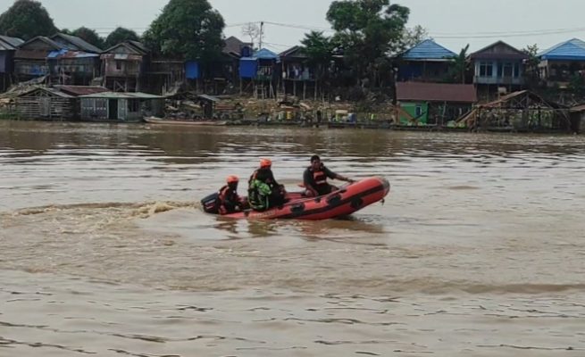 Remaja 12 Tahun Tenggelam di Sungai Kahayan Palangka Raya, Pencarian Dilanjutkan Besok